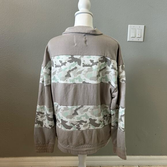 Simply Southern Camo Quarter Zip Pullover Sweatshirt XL – New With Tags - Picture 2 of 5